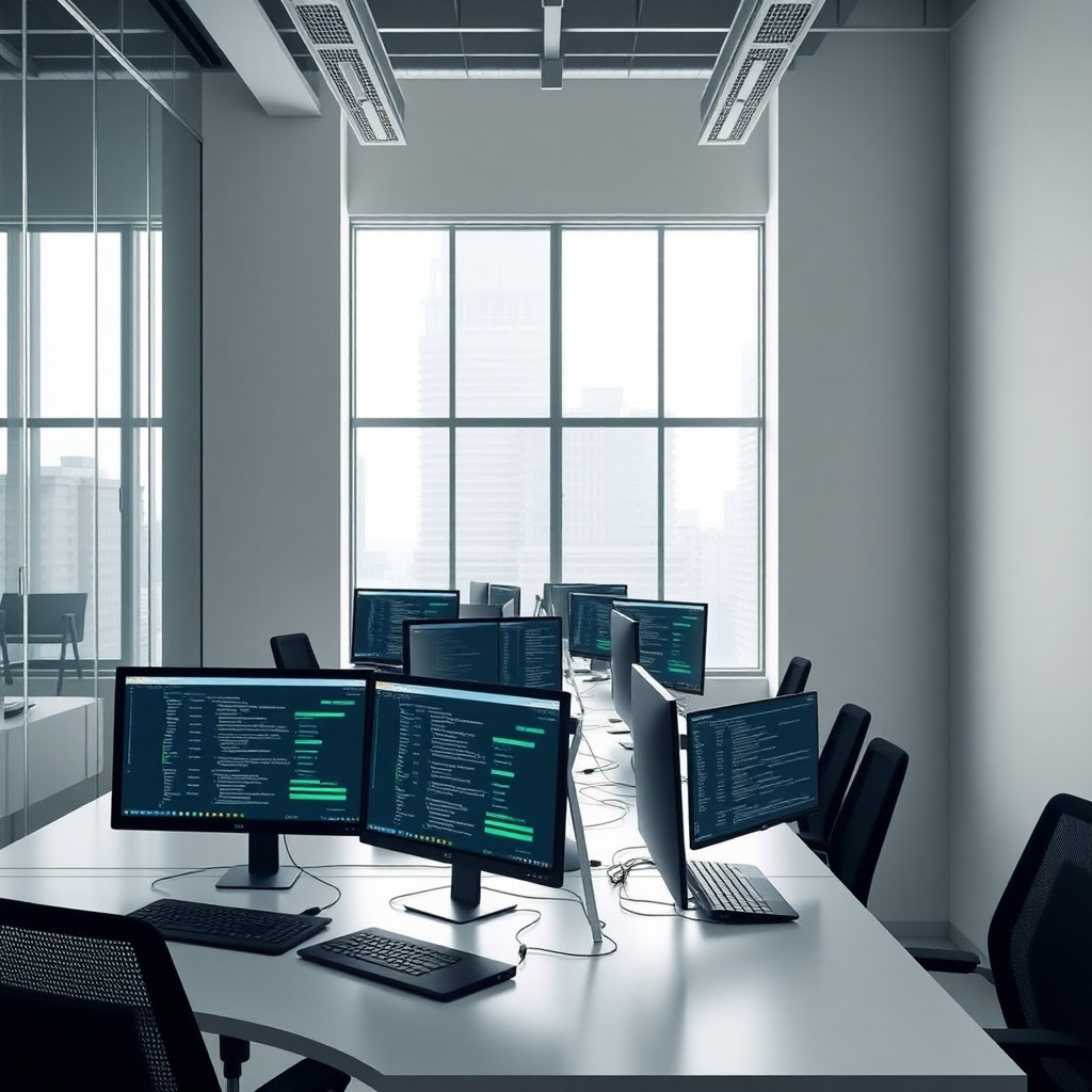 Espaço de trabalho da equipe em São Paulo